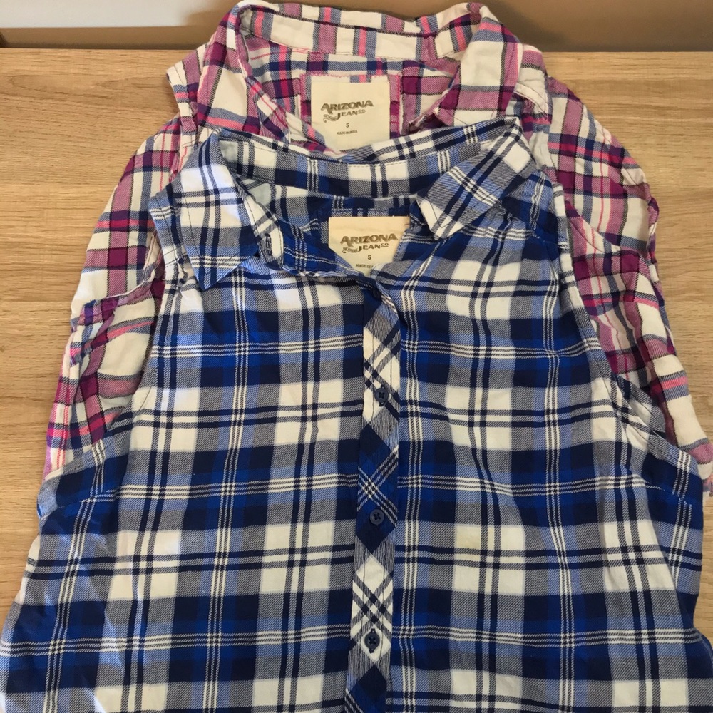 Sleeveless flannels